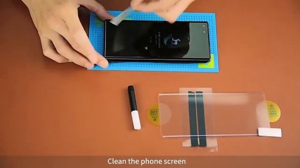 Blueo UV Glue Tempered Glass iNstallation Video