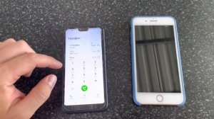 Incoming Outgoing Call iPhone 8+ and Honor 10