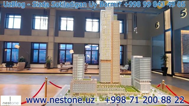 Первый Небоскрёб Ташкента. Toshkent City Dagi NestOne Uylar Majmuasi.