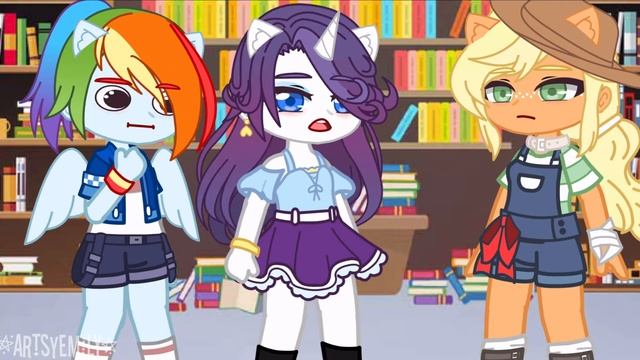 Rainbow wants a girlfriend- || MLP || AppleDash || Gacha Club смотреть онлайн
