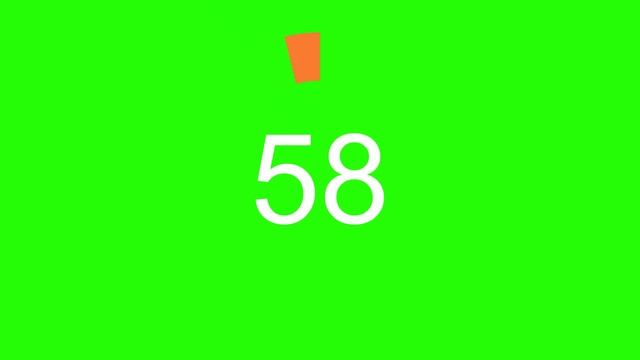 1 minute Count Down circular timer green screen FREE смотреть онлайн