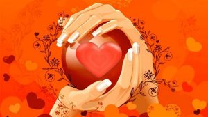 Футаж Сердечко в женских ладонях