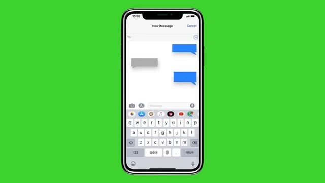 iPhone Text Message Green Screen смотреть онлайн