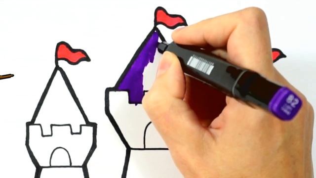 Bolalar uchun Uy rasm chizish /Drawing House for children/ Рисование дворца для детей смотреть онлайн