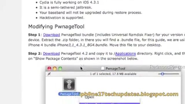 iOS 4.3.1 Tethered Jailbreak for iPhone 4 (GSM) Mac Only w/Link смотреть онлайн