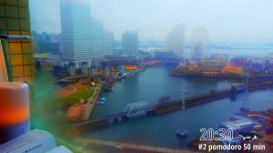 3-hour STUDY WITH ME☔ _ pomodoro (50_10) _ Ambient _☔ Rain & background noise _ Focus study music