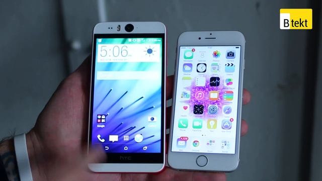 Apple iPhone 6 vs HTC Desire EYE смотреть онлайн