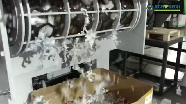 EBS shredder machine for pp woven bag shredding & recycling смотреть онлайн
