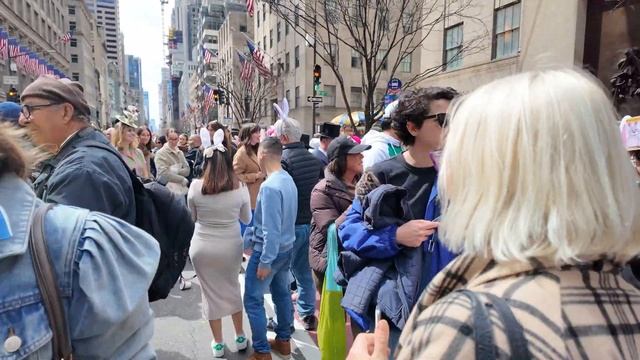 NEW YORK CITY Walking Tour [4K] - EASTER WALK - Easter Bonnet Festival