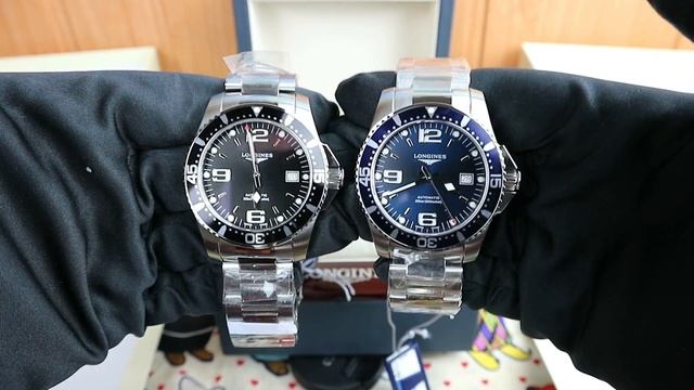 Longines Hydro Conquest 41 mm Black & Blue Automatic смотреть онлайн