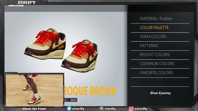 NBA 2K22 Next Gen Shoe Creator - Nike Air Max 90 Custom x Travis Scott "Baroque Brown" смотреть онлайн