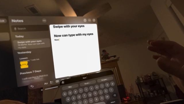 Typing on the Apple Vision Pro смотреть онлайн
