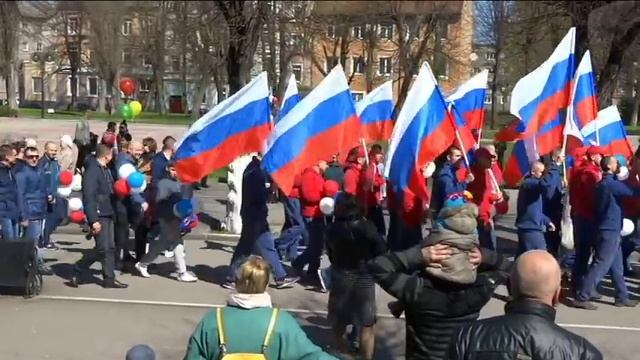 Первомайская демонстрация 2017 в Советске смотреть онлайн