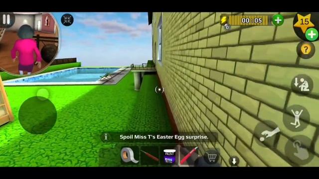 SCARY TEACHER 3D! EGG-CELLENT SURPRISE! Trouble in Paradise! Special Chapter! Gameplay - Walkthroug смотреть онлайн