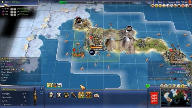 Let's Play Civ 4 Earth1000AD scenario England - Part 19 смотреть онлайн