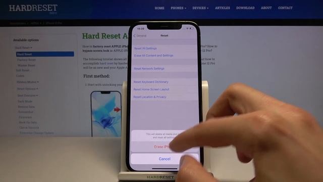 iPhone 12 Pro Factory Reset / Wipe All Data / Format iOS смотреть онлайн