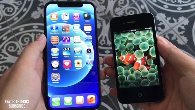 IPhone 12 Vs IPhone 4s 🐼
