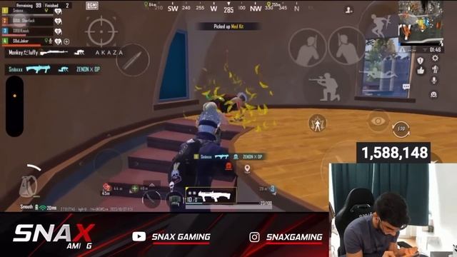 Snax First BGMI Gameplay In iPhone 15 Pro Max😱🔥 смотреть онлайн