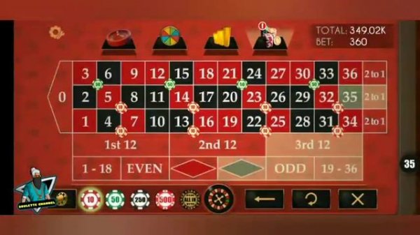 Huge Winning Tactic Of Roulette🤑 || Roulette strategy || Roulette game