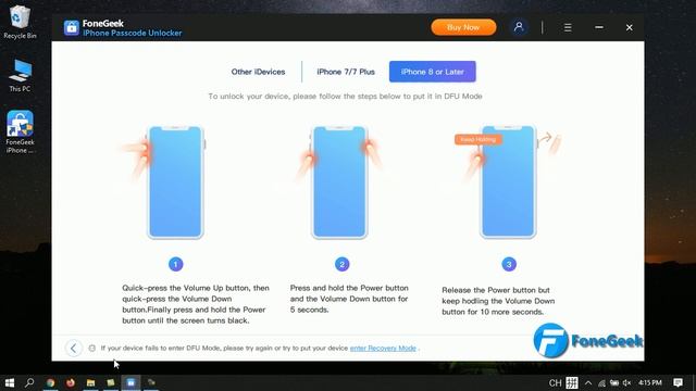 FoneGeek IPhone Passcode Unlocker - Unlock IPhone/iPad Screen Passcode