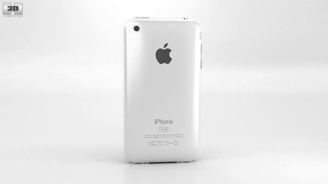 Apple iPhone 3GS White 3D model by 3DModels.org смотреть онлайн