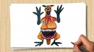 Рисуем  Монстра Кенгуру из ЗООЧОСИС / How To Draw Zoochosis Kangaroo