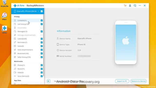 How to Backup & Restore iPhone XS Data with dr.fone - Backup & Restore смотреть онлайн