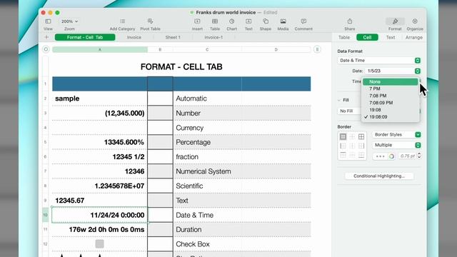 Understanding Data Formats in Apple Numbers смотреть онлайн