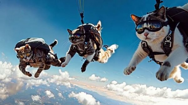 Cats and Dogs world war 1 (Made by AI)