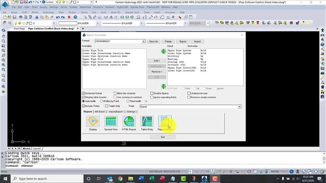 How to use Carlson Pipe Network tools to find collisions and crossing conflicts on pipe networks смотреть онлайн