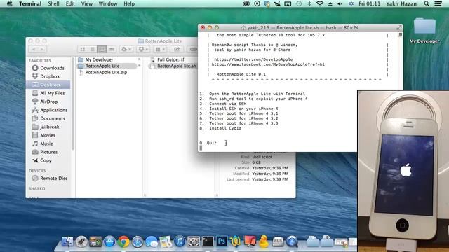 How to jailbreak iPhone 4 ios 7.x on Mac смотреть онлайн