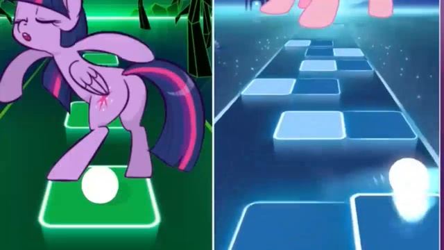 Twilight Sparkle 🔥 Pinkiepie 🔥 Rainbow Dash 🔥 Applejack Song TilesHopEDMRush #mlp #littlepony #tile