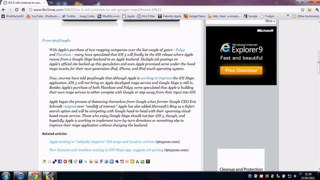 iOS 5 Rumor - Will Continue To Use Google Maps смотреть онлайн