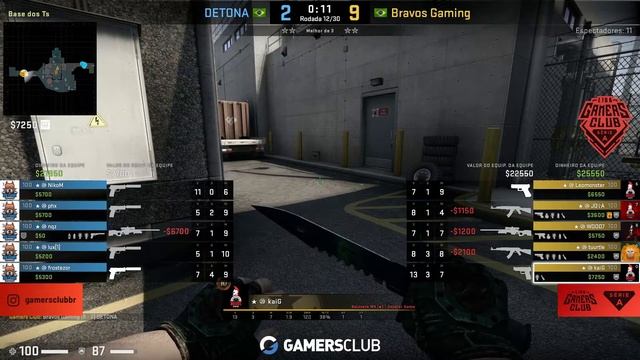 DETONA VS BRAVOS - NUKE (MAPA 1) (PTBR) - GAMERS CLUB SÉRIE A JULHO - MD3 смотреть онлайн