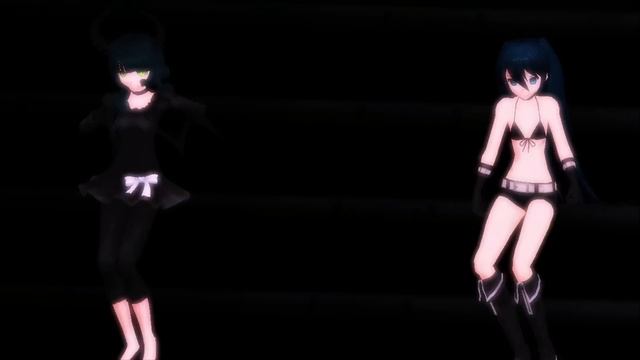 【MMD 】Bad Apple!!【Windows 100% Black ★Rock Shooter & Dead Master】 смотреть онлайн