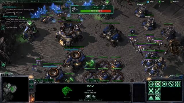 Starcraft 2 Engine of Destruction Brutal Video Walkthrough - Part 1 смотреть онлайн