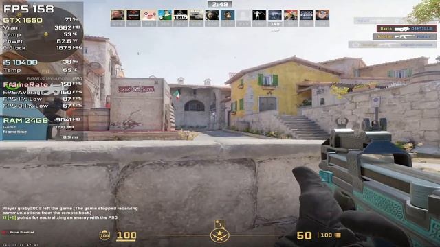 GTX 1650 + I5 10400 | Counter Strike 2 - 1080p, 900p, 720p, 1280x1024...