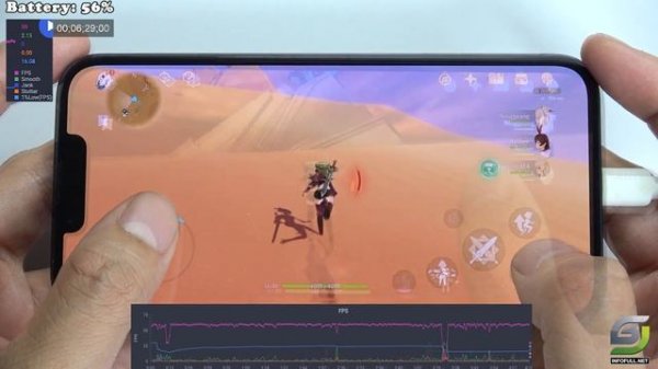 iPhone 14 test game Genshin Impact Max Graphics 2024 | Apple A15 Bionic