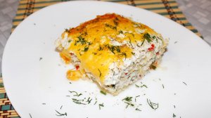Запеканка из кабачков с куриным фаршем