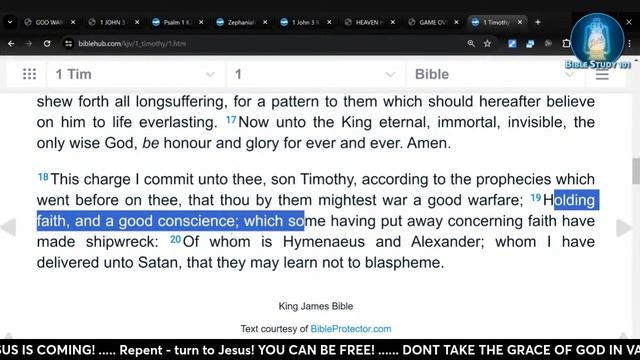 GOD IS WARNING EVERONE - 1 Timothy смотреть онлайн
