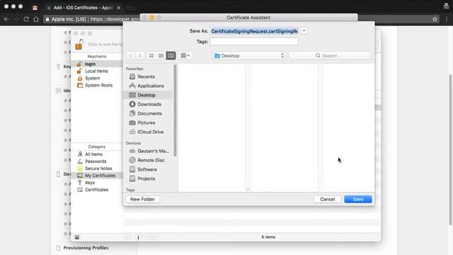 Create Developer and Production certificate from Apple Developer account for iOS 11 смотреть онлайн