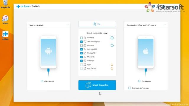 How to Transfer Contacts from Nokia to iPhone with dr.fone - Switch смотреть онлайн