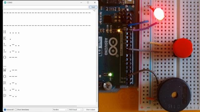 Arduino Morse Code encoder-decoder смотреть онлайн