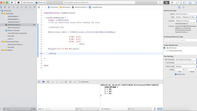 How to work with NSDictionary And NSMutableDictionary in objective C. смотреть онлайн