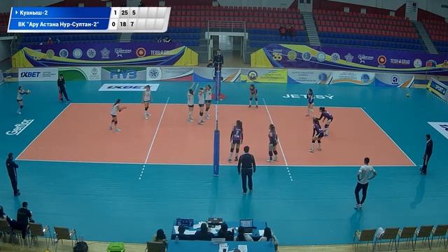 Куаныш-2 - Ару-Астана-2.Волейбол|XXX ЧРК|Женщины|Высшая лига U-23|2 тур|Талдыкорган смотреть онлайн