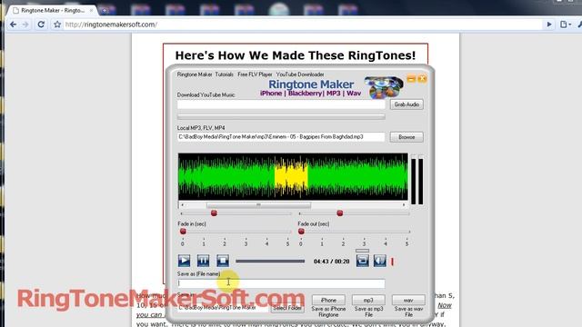 Software for Ringtones смотреть онлайн