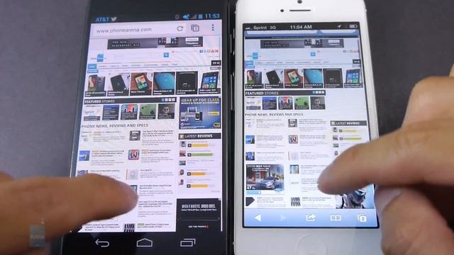 Motorola Moto X vs Apple iPhone 5 смотреть онлайн