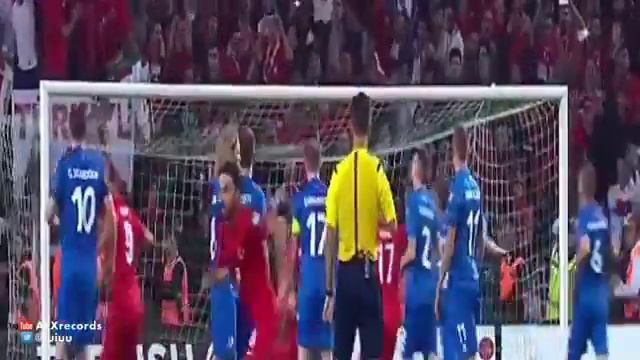 Selcuk Inan Free Kick Goal Turkey vs Iceland 1 0 Euro 2015 смотреть онлайн