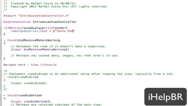 iOS SDK #000 - iHelpBR: Introdução ao Objective-C смотреть онлайн