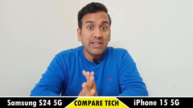 Samsung S24 vs iPhone 15 *Full Comparison* - Which is better? - Compare Tech Hindi смотреть онлайн